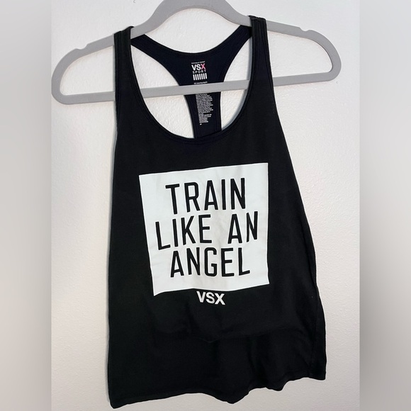 Victoria's Secret Tops - Victoria's Secret Women’s Black Graphic Sleeveless Tank